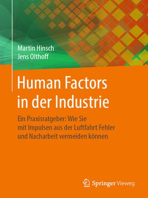 cover image of Human Factors in der Industrie